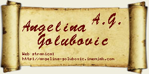 Angelina Golubović vizit kartica